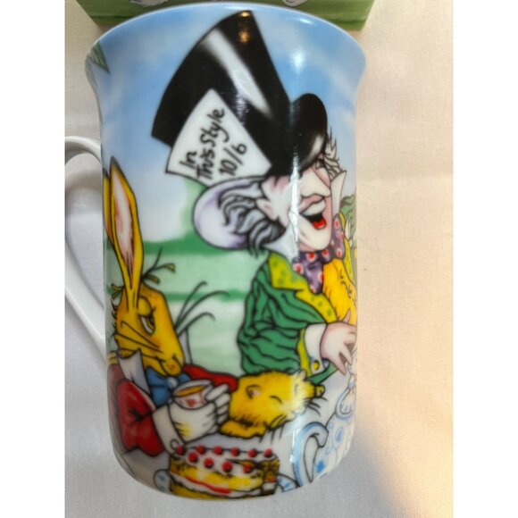 Alice In Wonderland Coffee Mug Tea Party Mad Hatter 9 oz - Picture 4 of 12